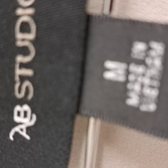 AB Studio Cream Lace Sheer Bell Sleeve Tunic Blouse M - Picture 5 of 5